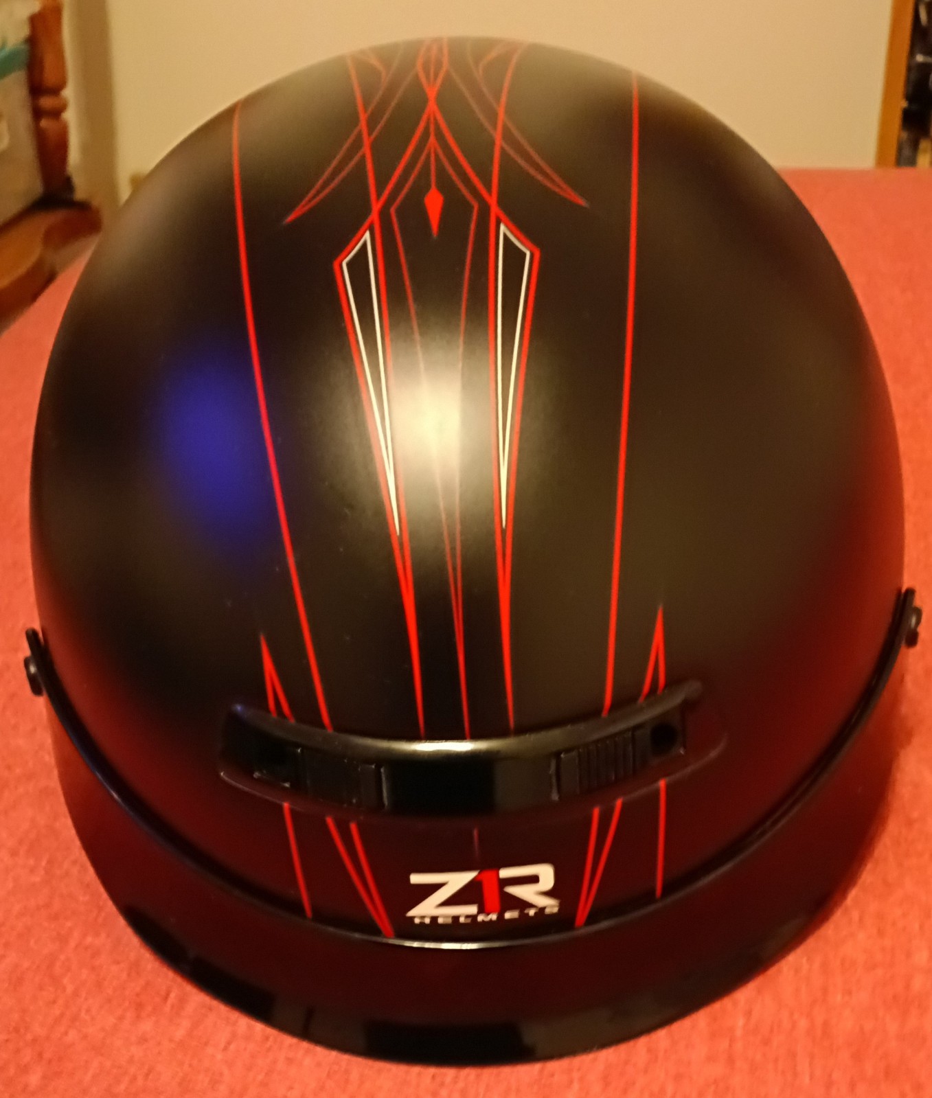 ZIR ZRP-2 DOT Half Motorcycle Helmet Size Small S Black Unisex Adult On-Road