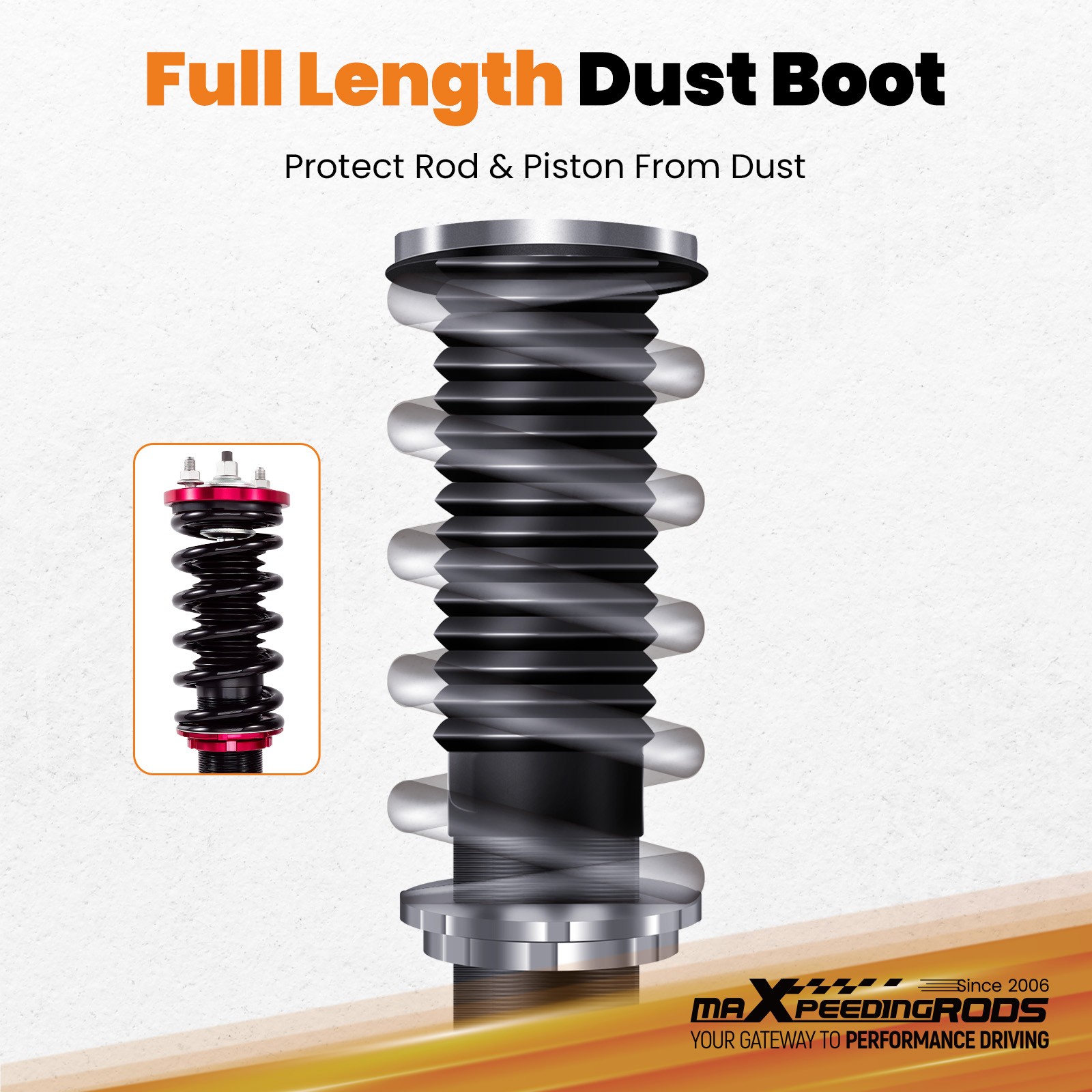MAXPEEDINGRODS STREET ADJUSTABLE COILOVERS FOR HONDA CIVIC 92-00 INTEGRA 94-01