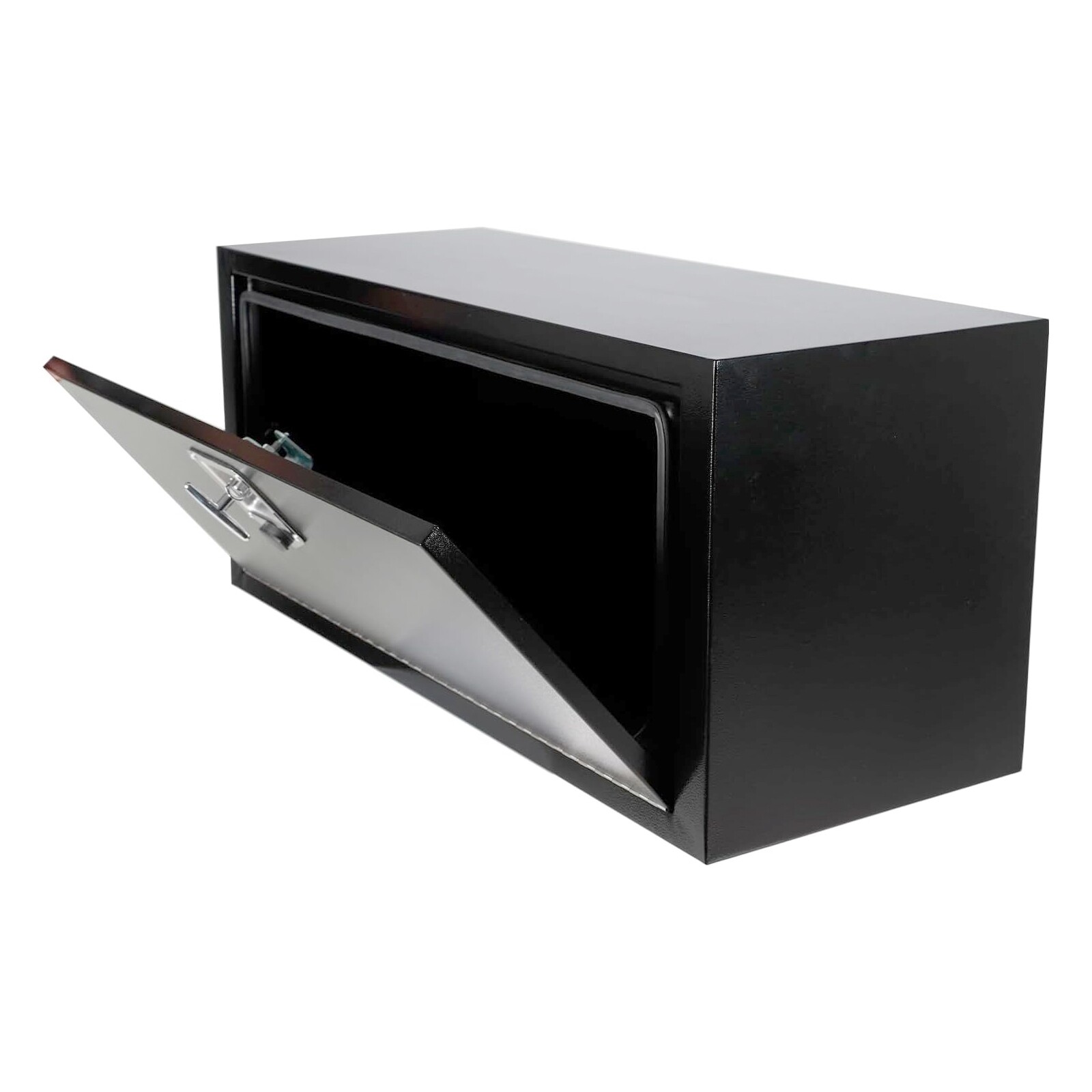 36 In. X 14 In. X 16 In. Black Underbody Truck Trailer Storage Tool Box w/Lock