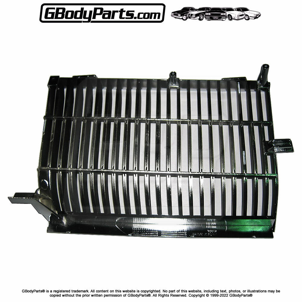 1986 Oldsmobile Cutlass 442 CHROME Plated & BLACK Painted Grille Grill SET NEW