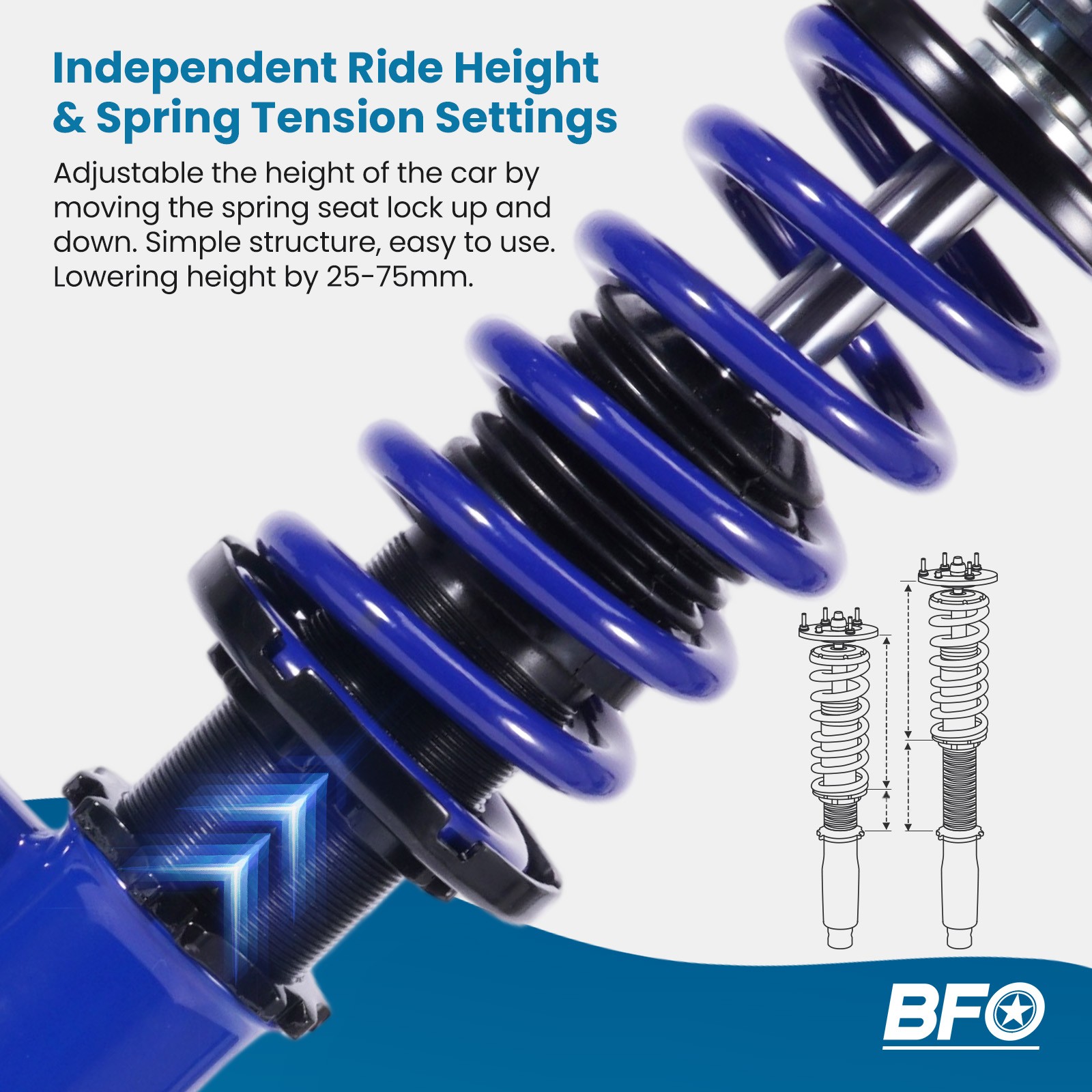 BFO Coilovers Lowering Kit For BMW 3-Series 325i 328i 335i E90 E91 E92 E93 RWD