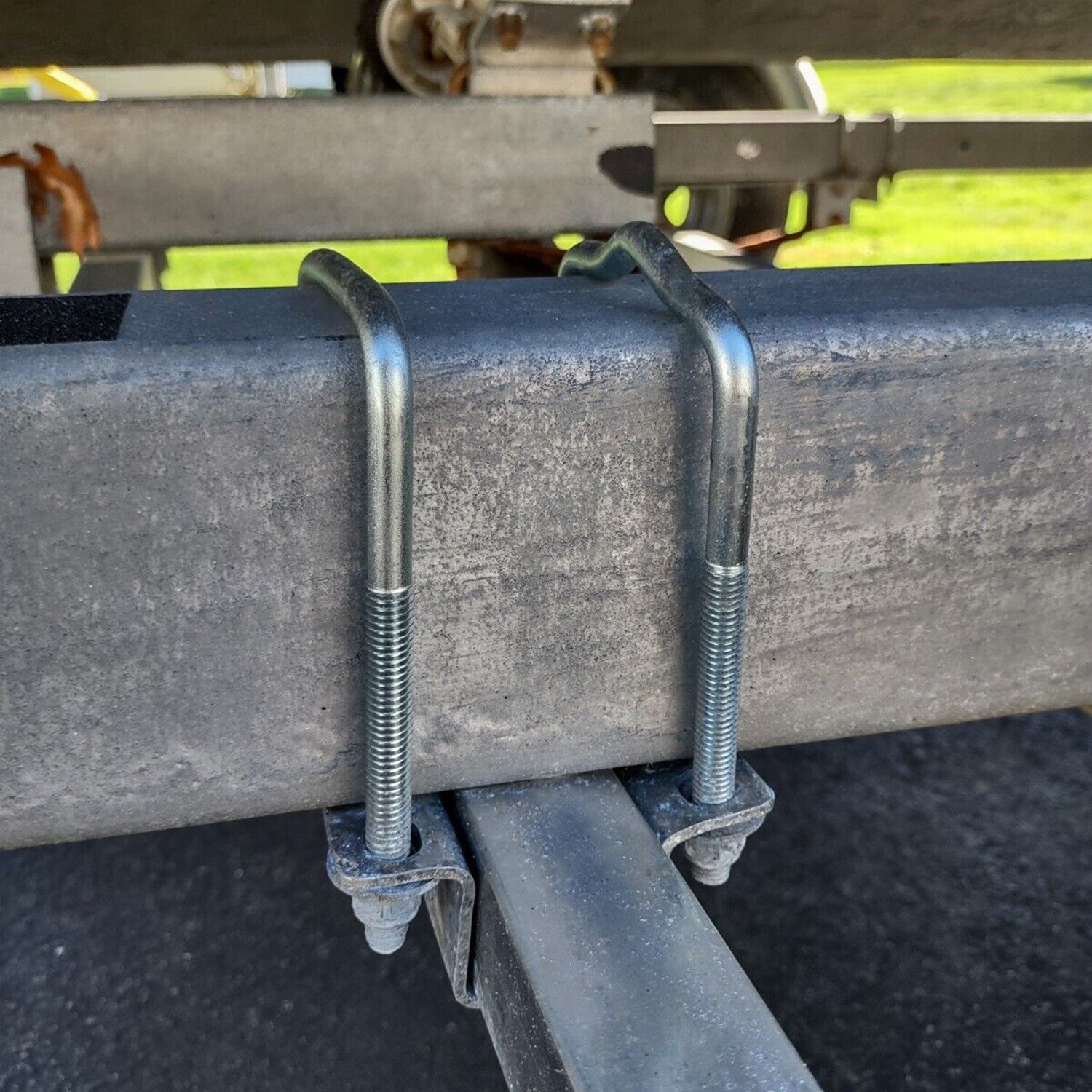 Pair 60″ Boat Trailer Zinc-Plated Guide On Post Kit With PVC Poles Covers