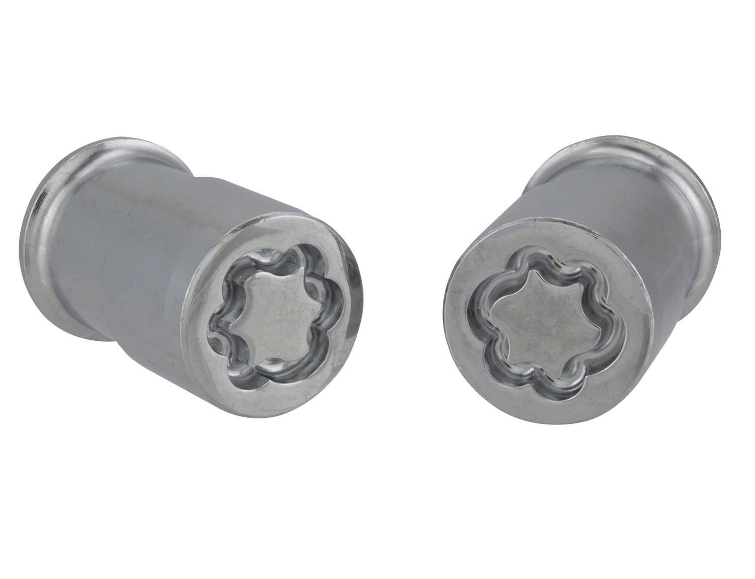Chrome Plated Security Safety Wheel Locking Nuts for Exposed Lugs 4pc w/ Key