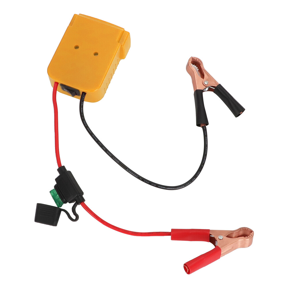 New Jump Starter 12AWG Jumper Cables Charger Adapter For Dewalt 18V 20V Battery