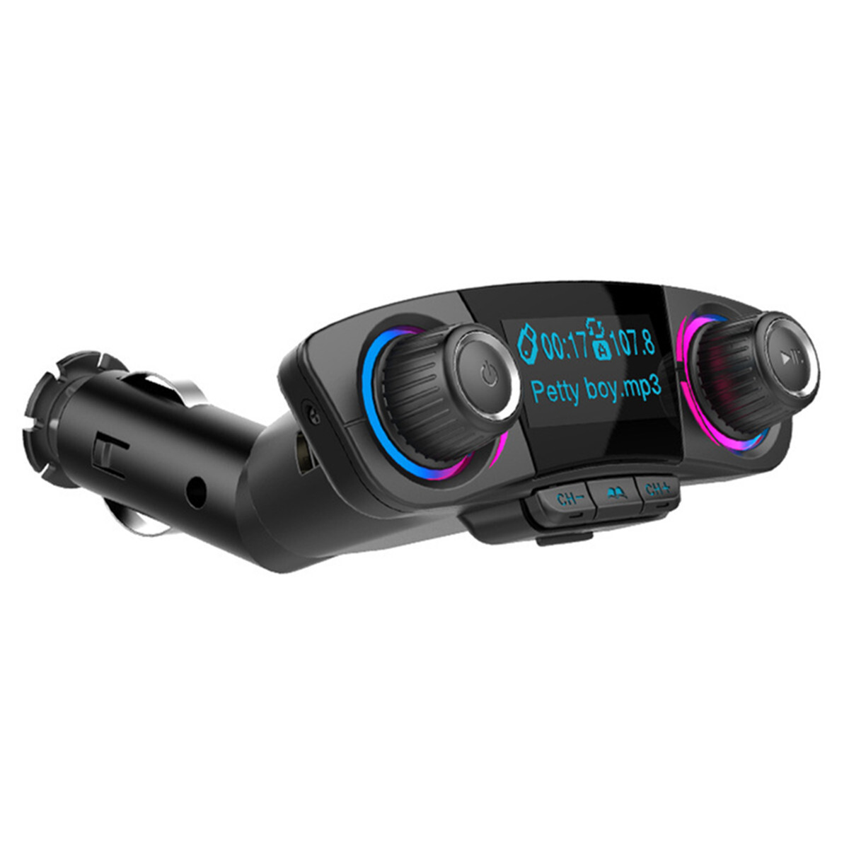 Car Wireless Bluetooth 4.0 FM Transmitter MP3 Player Dual USB Charger Adapter