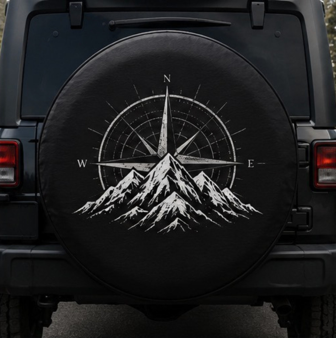 Custom Spare Tire Cover Oversized Up To 35 Inch Wheels With/Without Camera Hole