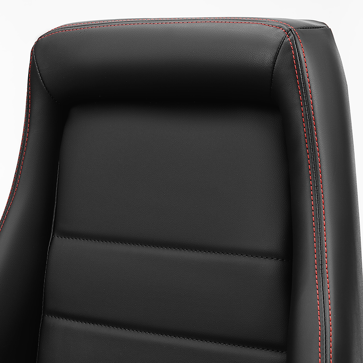 Universal 1 Pair Black OBS Style Seats Reclinable PVC Leather Car Seats