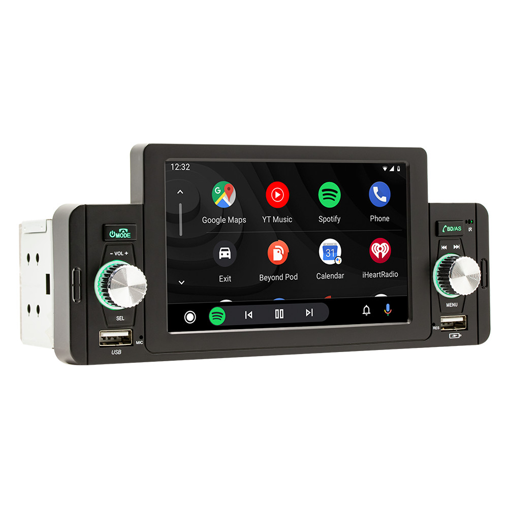 Car MP5 Player Single DIN Bluetooth FM USB Radio For Apple CarPlay Android Auto