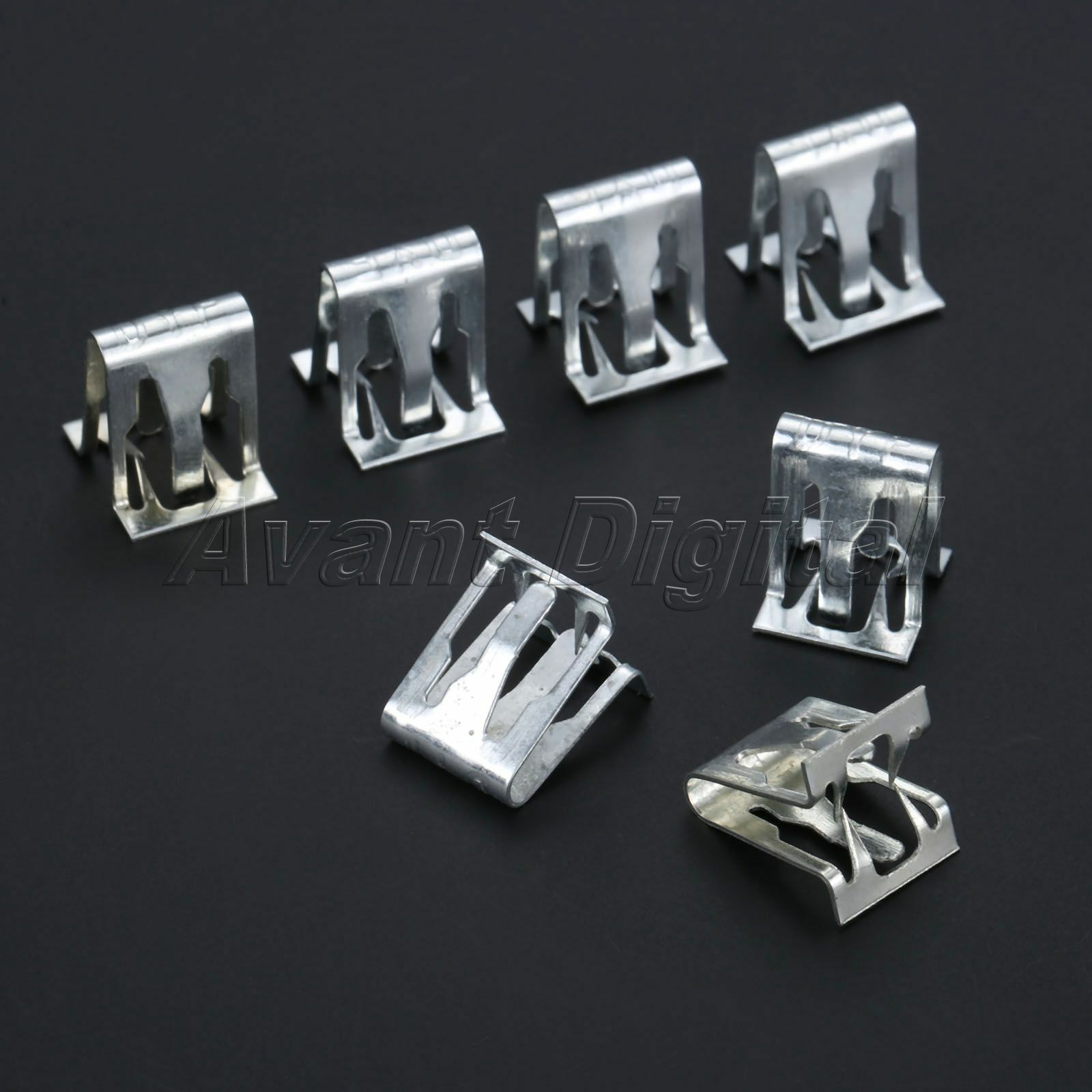 15Pcs Auto Fasteners Fender Bumper Trim Clips Retaining Screws Universal Metal