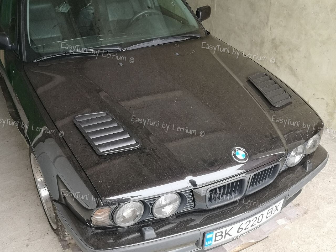 Vented hood BMW E34 Hood Vents set Bonnet Gills ABS plastic