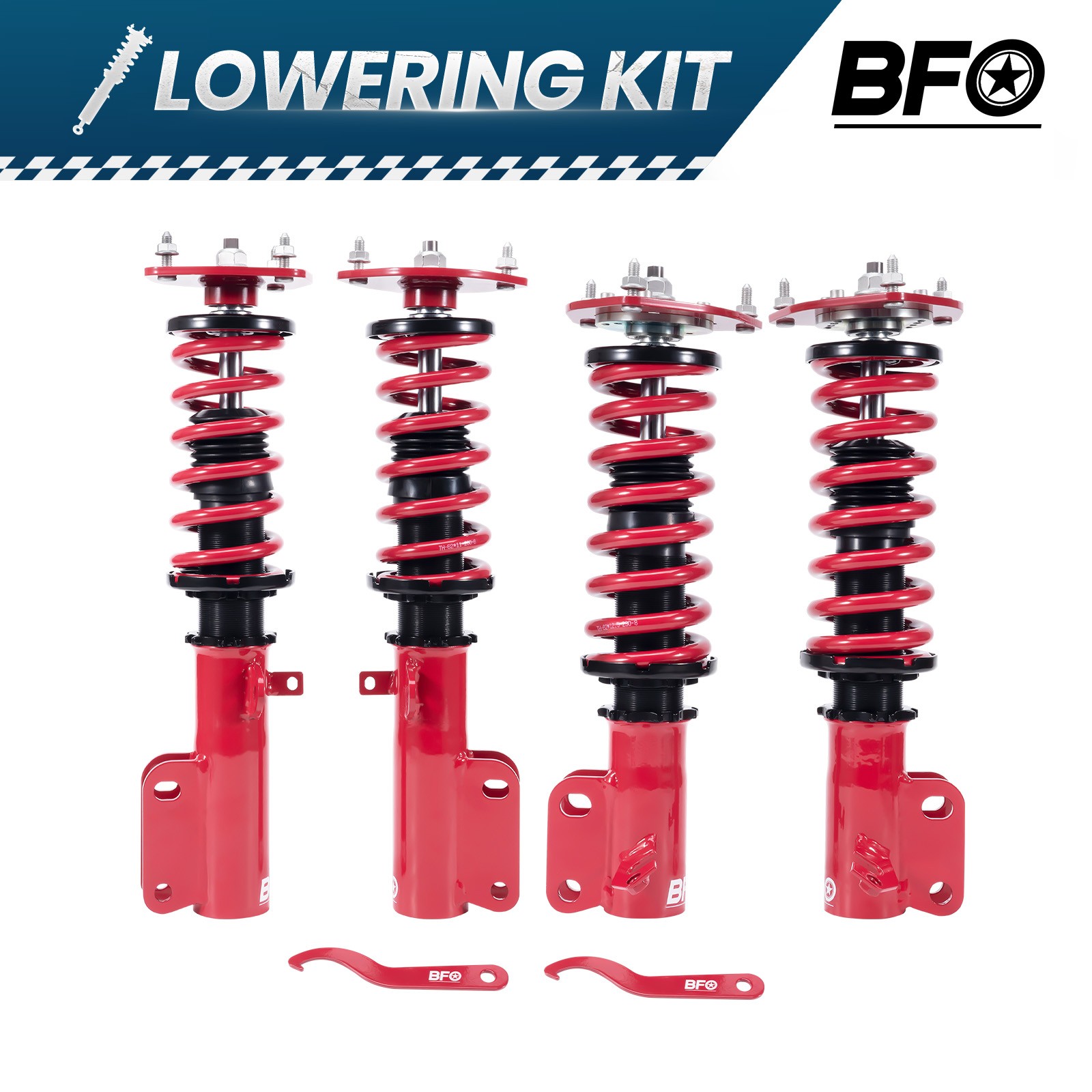 BFO Coilovers Struts Suspension For Toyota Corolla E100 AE101 88-99 Adj. Height