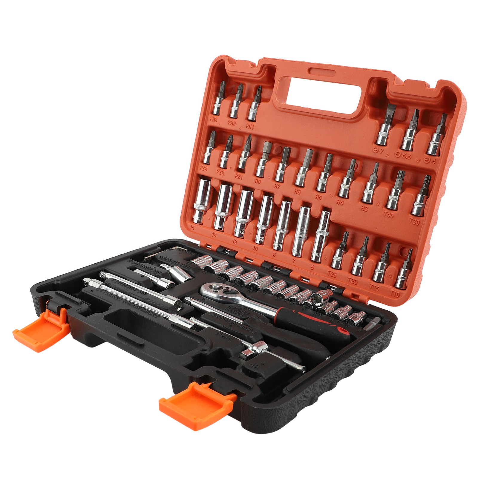 New Professional 53PCS Automotive Socket Wrench Set High Hardness Steel For Car