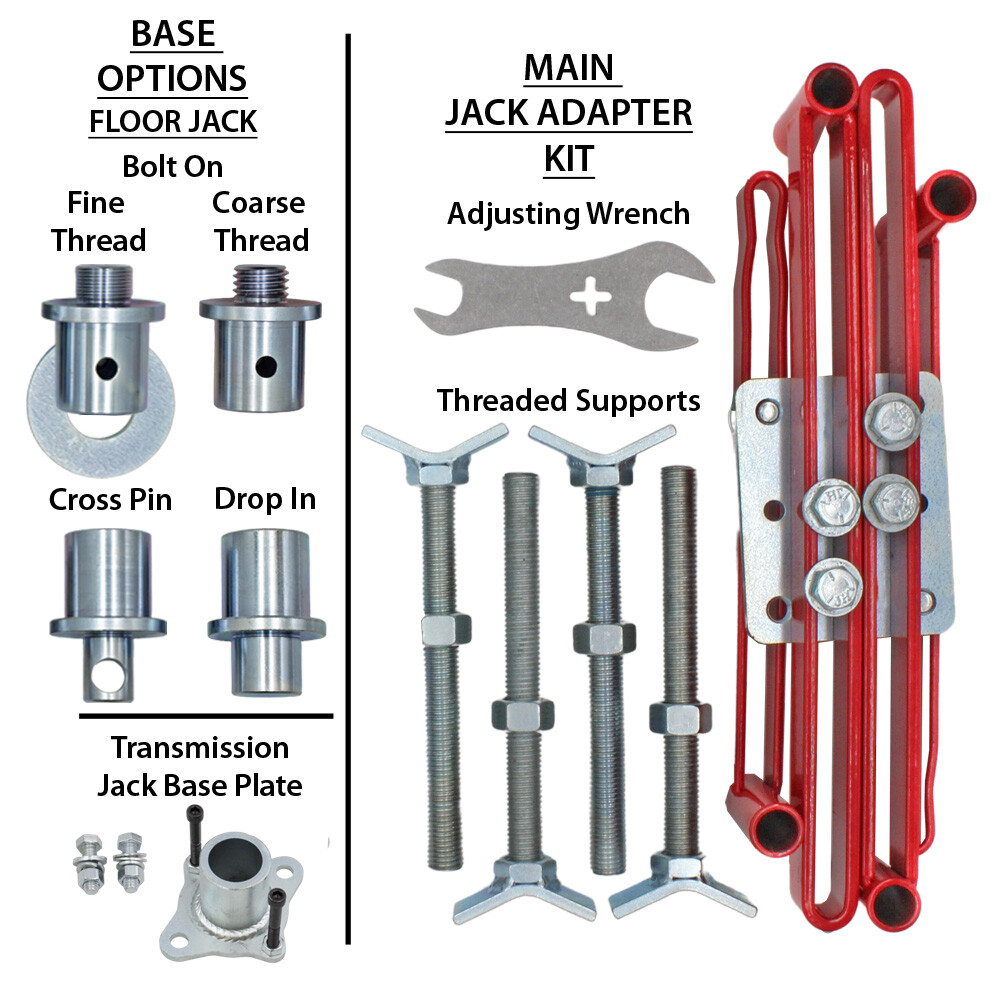 4-point Jack Adapter for Floor or Transmission Jack to lift axle, bumper, etc…