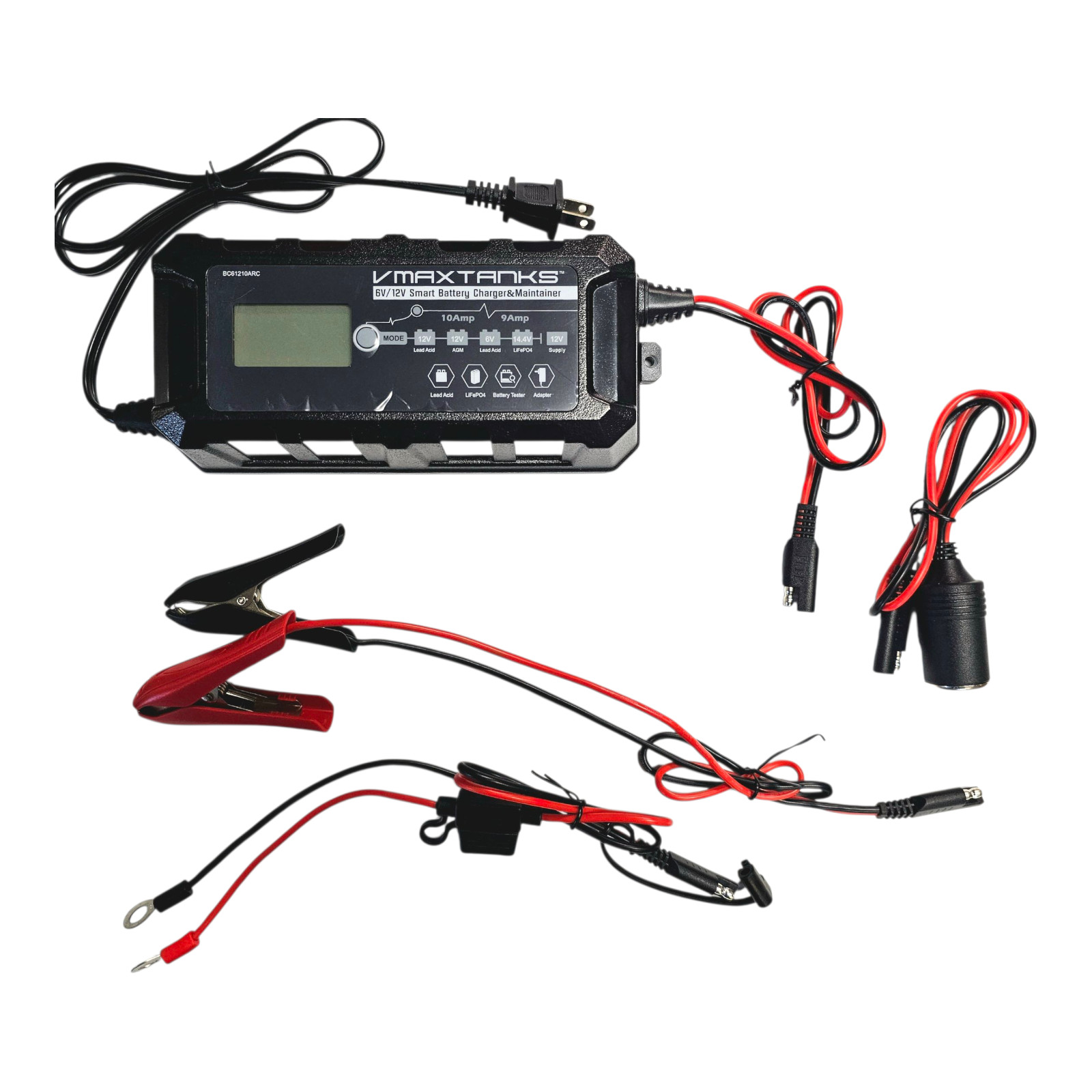 Battery Tender Car Battery Trickle Charger Maintainer 12V 10A BC61210ARC IP65