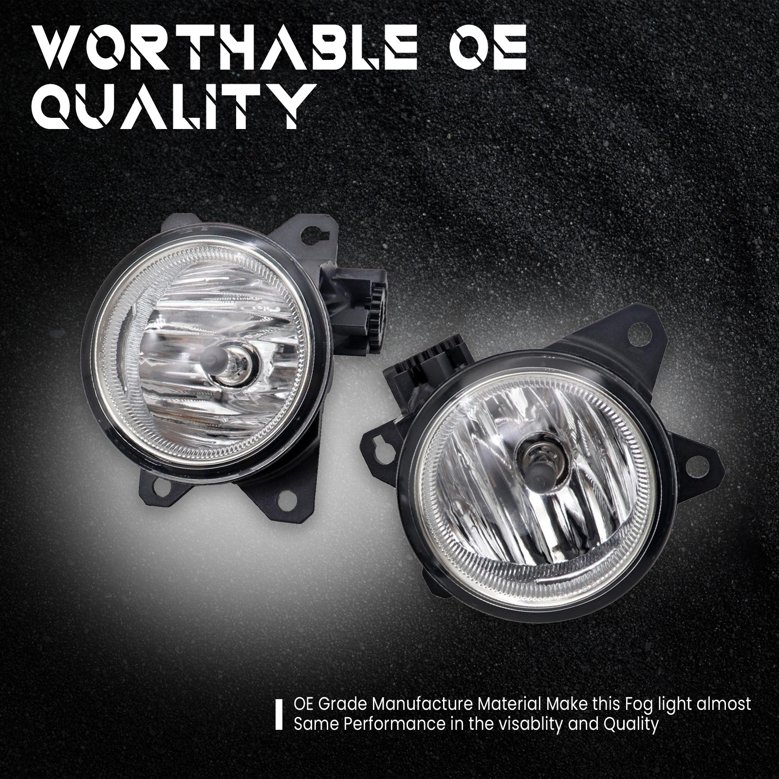 For 2016 2017 2018 Honda Pilot Front Bumper Fog Lights Driving Lamps w/Bulb Pair