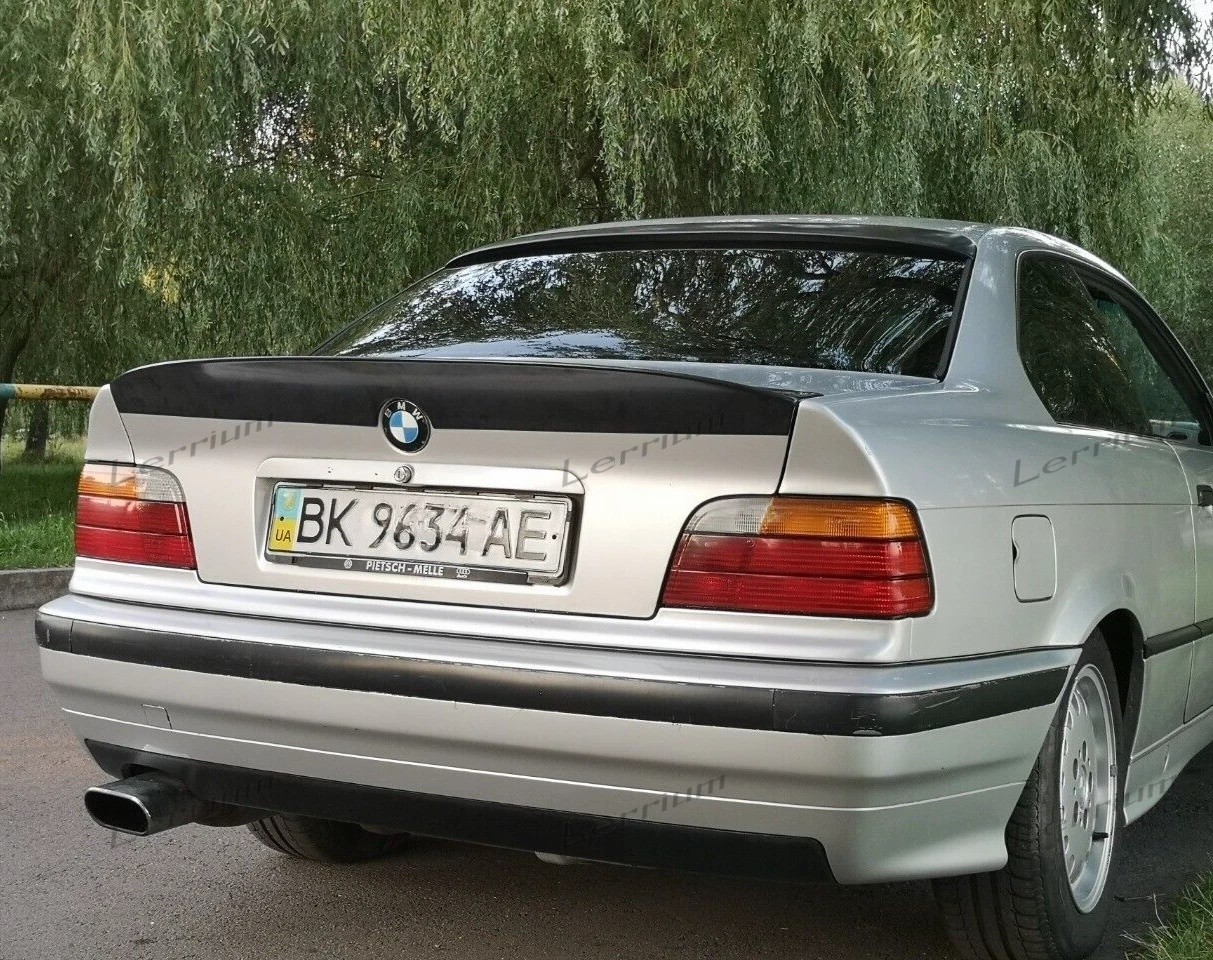 BMW E36 coupe 2dr trunk spoiler lip plastic, E36 coupe ducktail