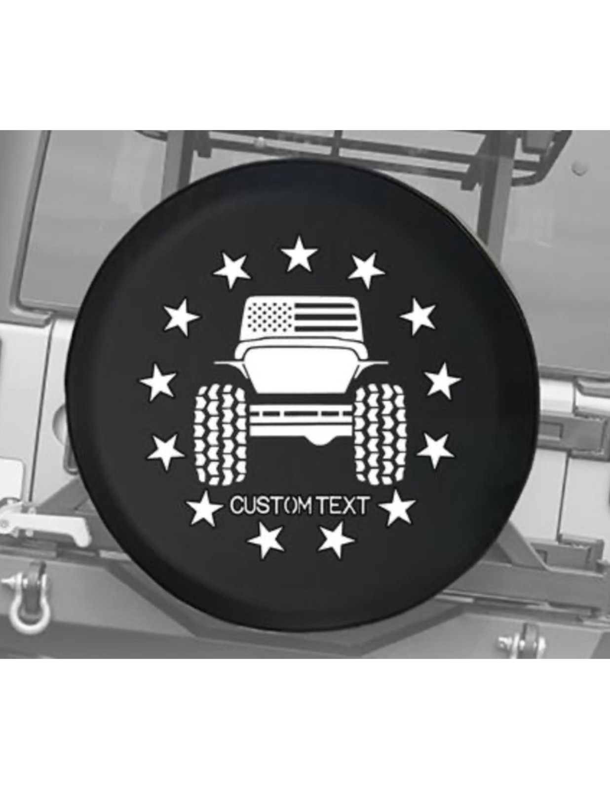 Custom Spare Tire Cover Oversized Up To 35 Inch Wheels With/Without Camera Hole