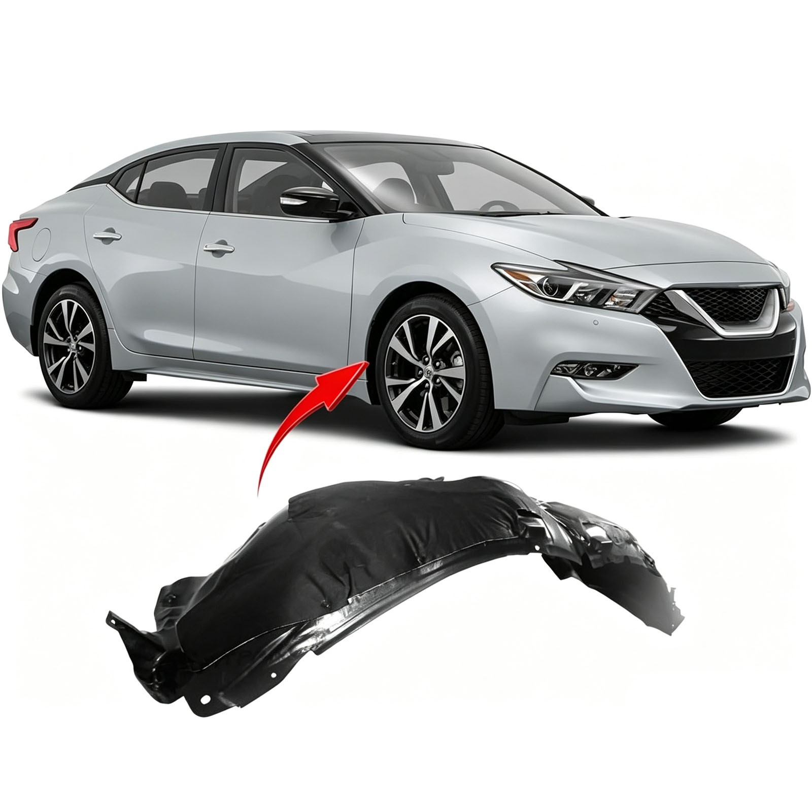 Right Front Inner Fender Liner Panel Passenger Side For 2020-2024 Nissan Sentra