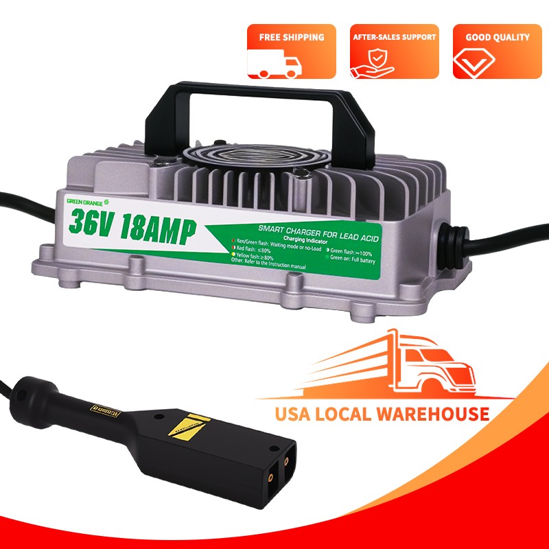 IP67 For EZGO TXT Golf Cart 36V 18A 900W Golf Cart Battery Charger D Style Plug