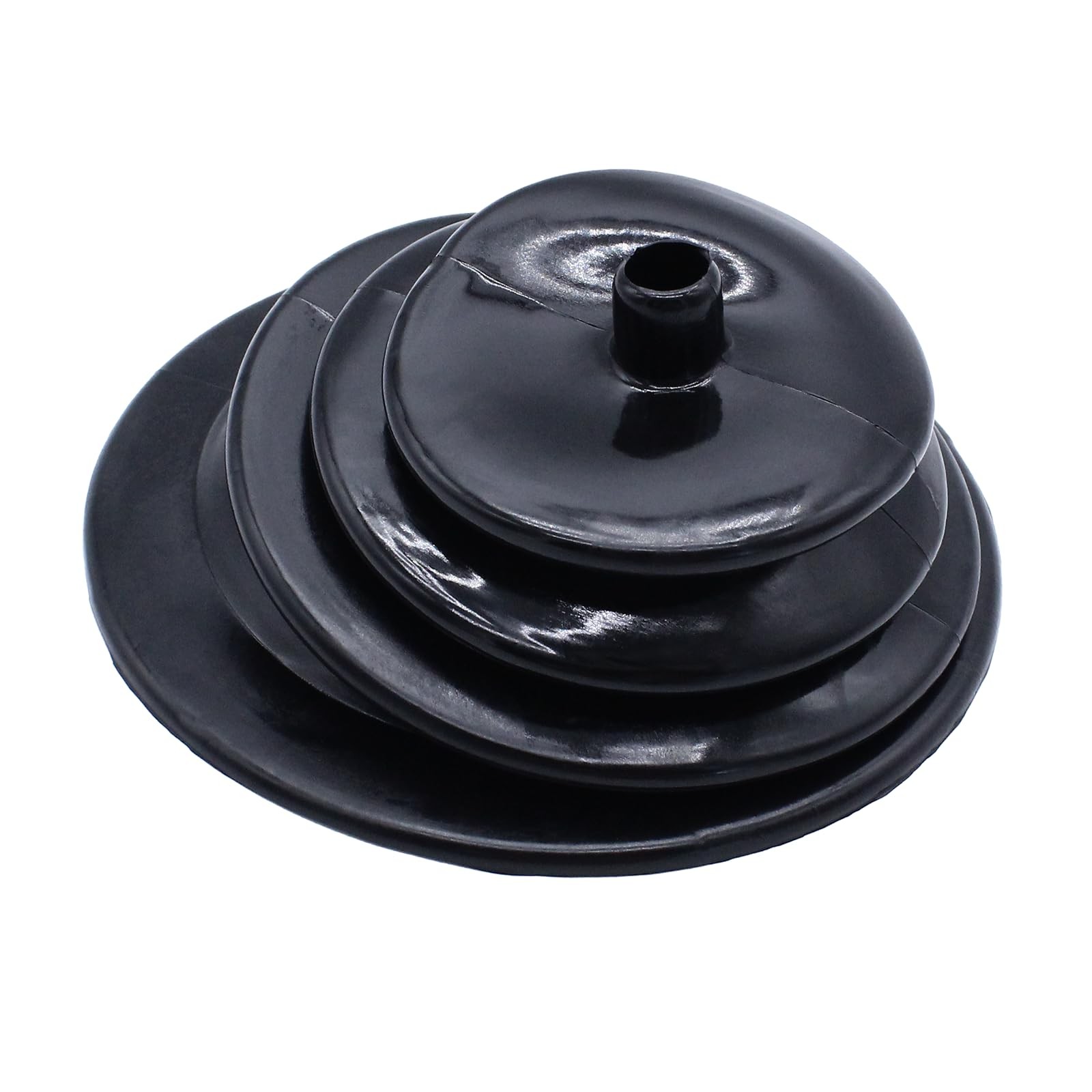 Universal Round Shifter Boot 5.25″ Black Rubber Dust Cover