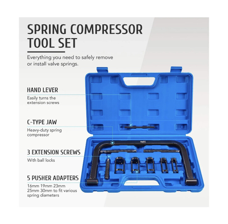 Orion Motor Tech – OMT Valve Spring Compressor | 10 Piece Spring Clamp Tool Kit