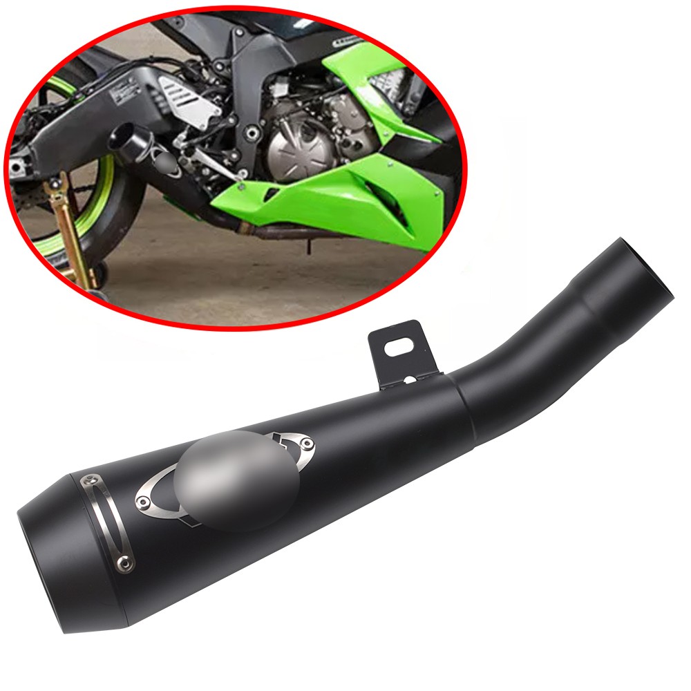 Aluminum Bolt-on Exhaust Pipe 55mm for Kawasaki Ninja ZX6R/636 2009-2022