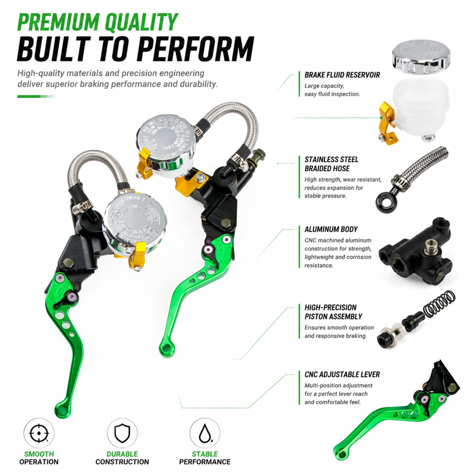 7/8″ 22mm Hydraulic Clutch Brake Pump Set For Honda CRF250R 2018-2026