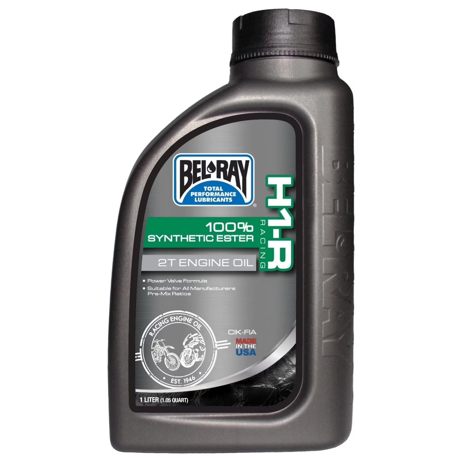 Bel-Ray H1R Synthetic 2-Stroke Oil – Single / 1 Liter 99280-B1LW