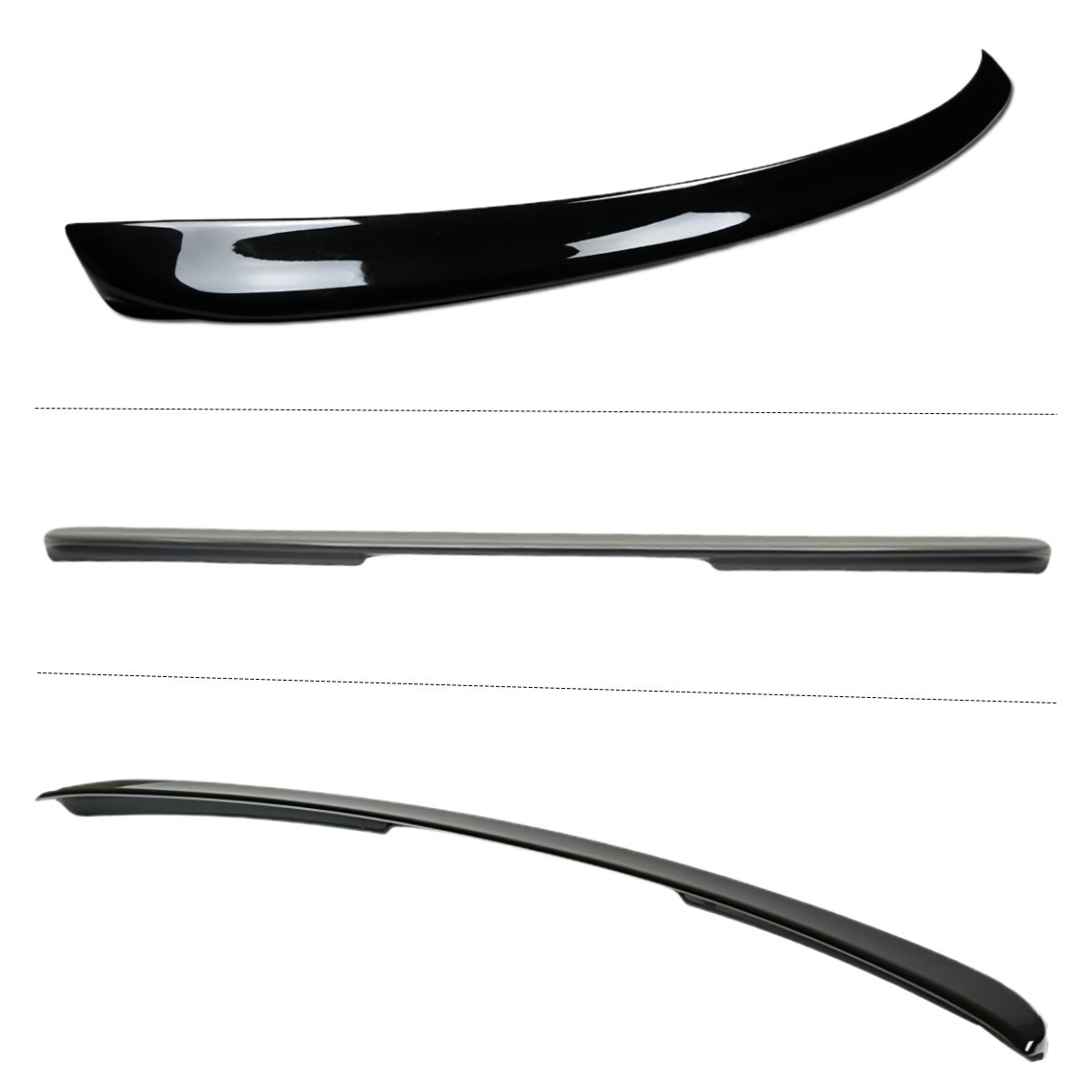 For 03-09 Mercedes W211 E280 E300 E320 E350 Gloss Black AMG Style Trunk Spoiler