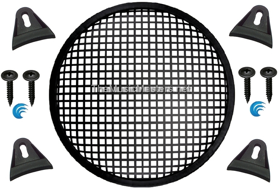 2X Black PLASTIC 10″ inch Sub Woofer Speaker WAFFLE GRILL Protective Cover VWLTW