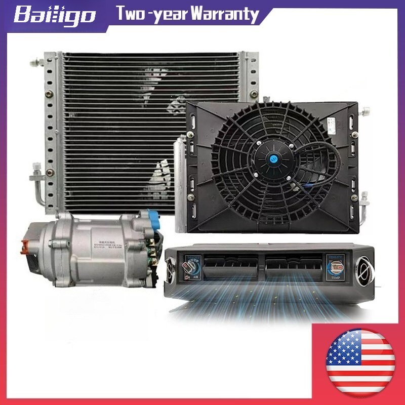 DC12V A/C Kit Universal Underdash Electric Auto Air Conditioner Only Cool Car