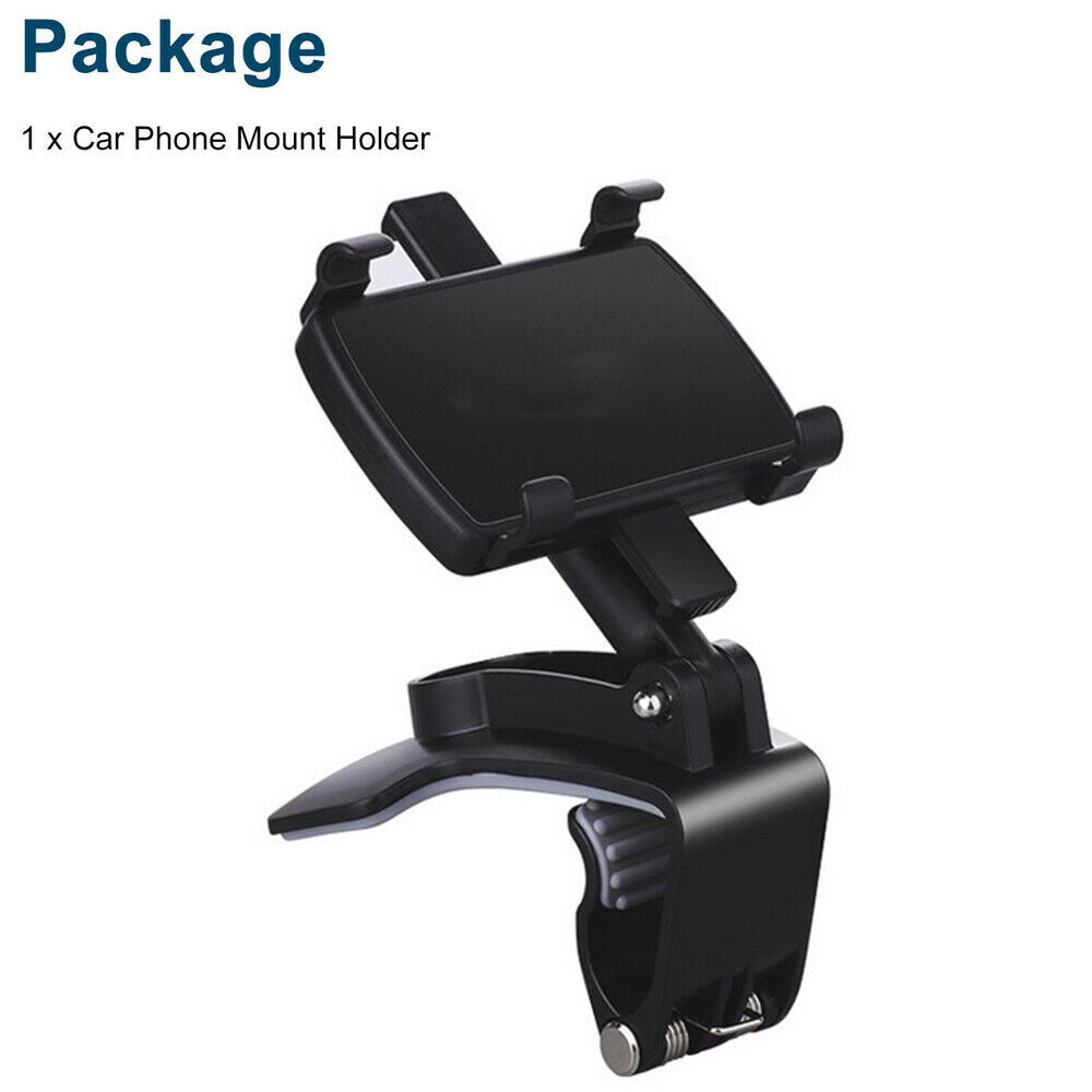 360° Mount Holder Car Dashboard Sun Visor Mirror Stand For Cell Phone iPhone GPS