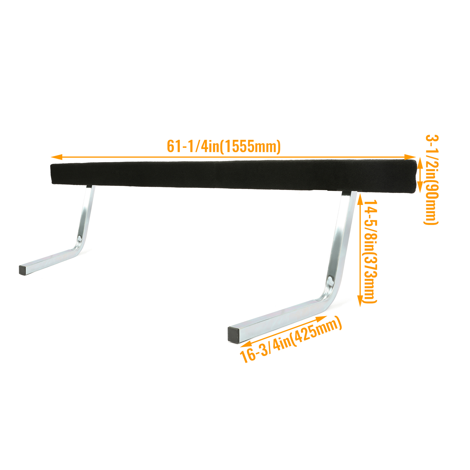 5′ Adjustable Boat Trailer Guide Bunk Board Bunkboard Guide-On Rails Zinc-Plated