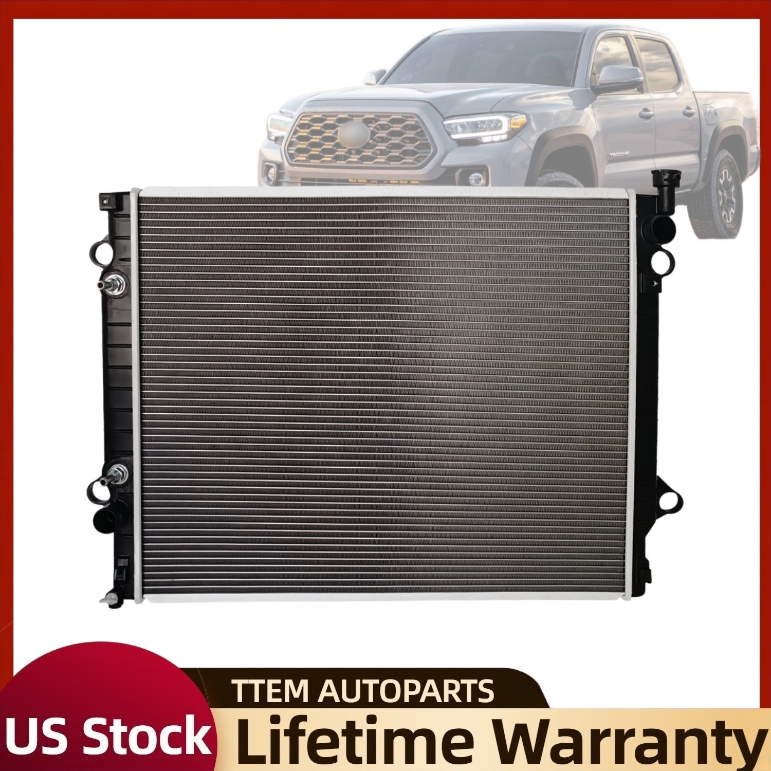 13565 Radiator Fit 2016 2017 2018 2019 2020 2021 22 2023 Toyota Tacoma 2.7 3.5L