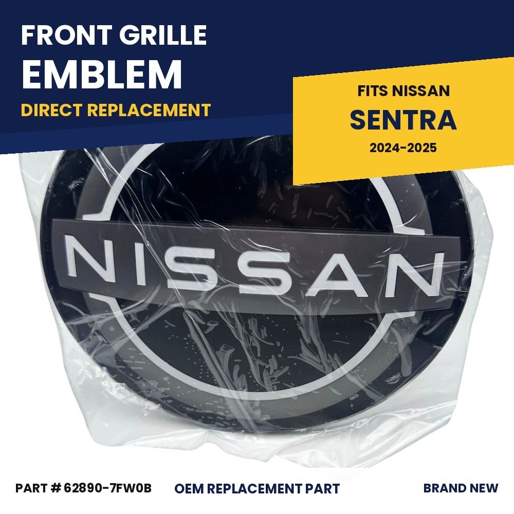 Nissan Sentra 2024 – 2025 62890-7FW0B EMBLEM FRONT LOGO