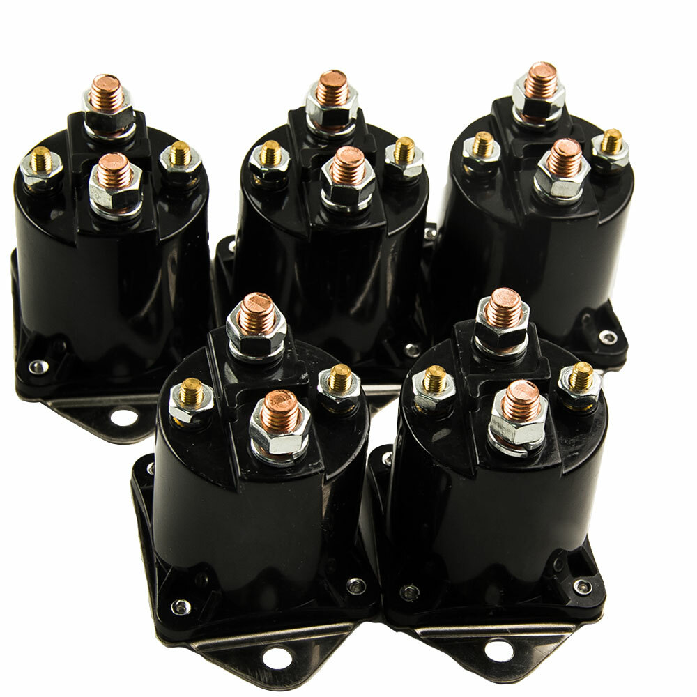 5pcs Solenoid for Club Car DS Golf Cart Part 36V 1976-1998 4 Terminal Club Car