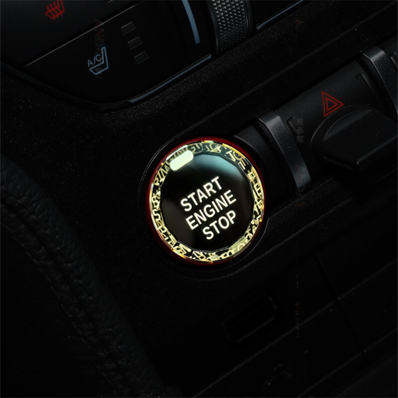 For Ford Mustang 2015-2023 Car One-Click Start Button Switch Replacement Trim
