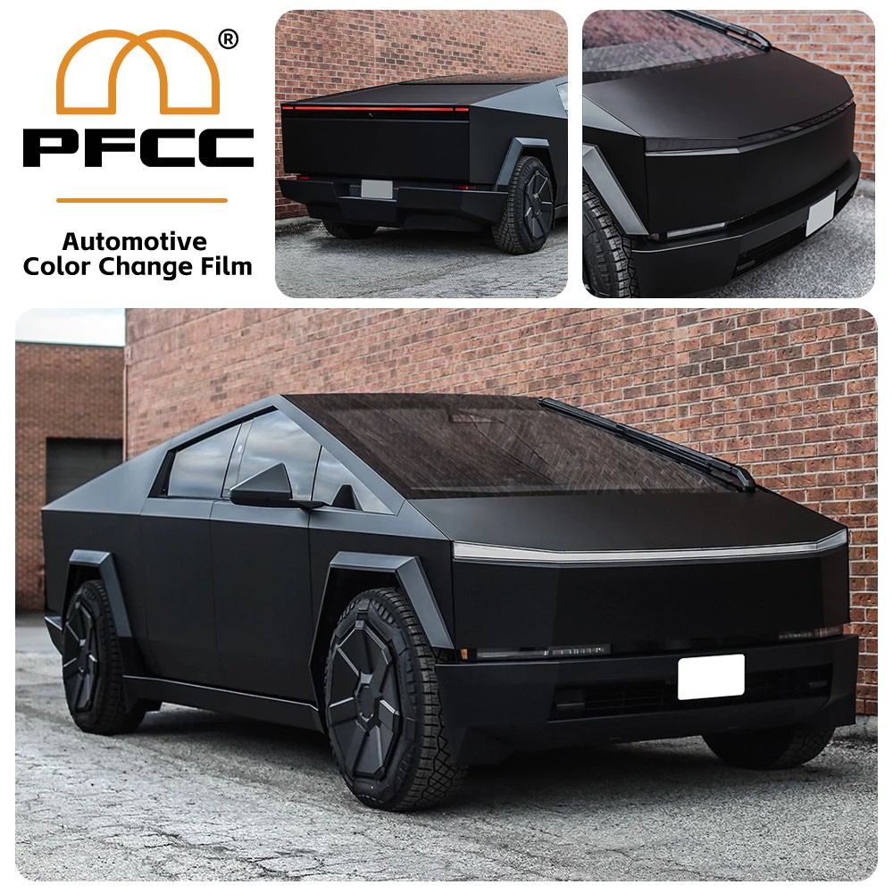 Cybertruck DIY PreCut PPF Paint Protection Film Wrap Color Changing Matte Black