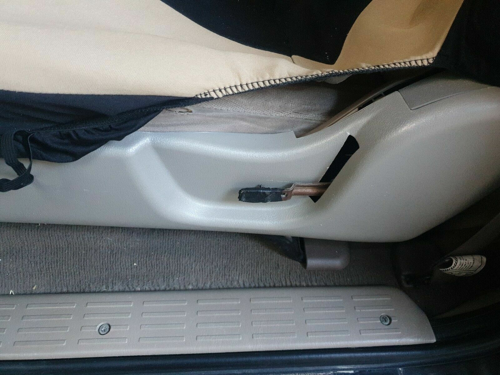 Light Gray Left Driver Side Seat Plastic Trim Bezel For Toyota Tacoma 1995-2004