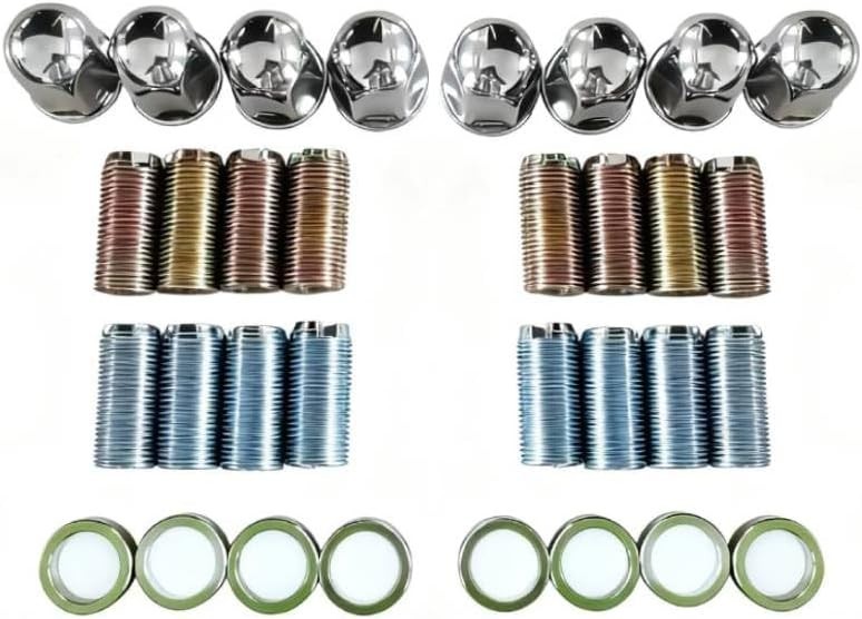 16” 8 Lug Stainless Steel Wheel Simulator Kit for Single Wheel Trailer 7 Holes