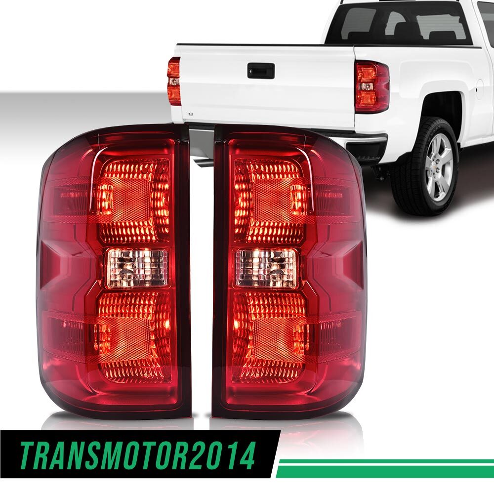 1PAIR REAR TAIL LIGHT BRAKE LAMP FIT FOR 2014-2019 SILVERADO w/Wiring