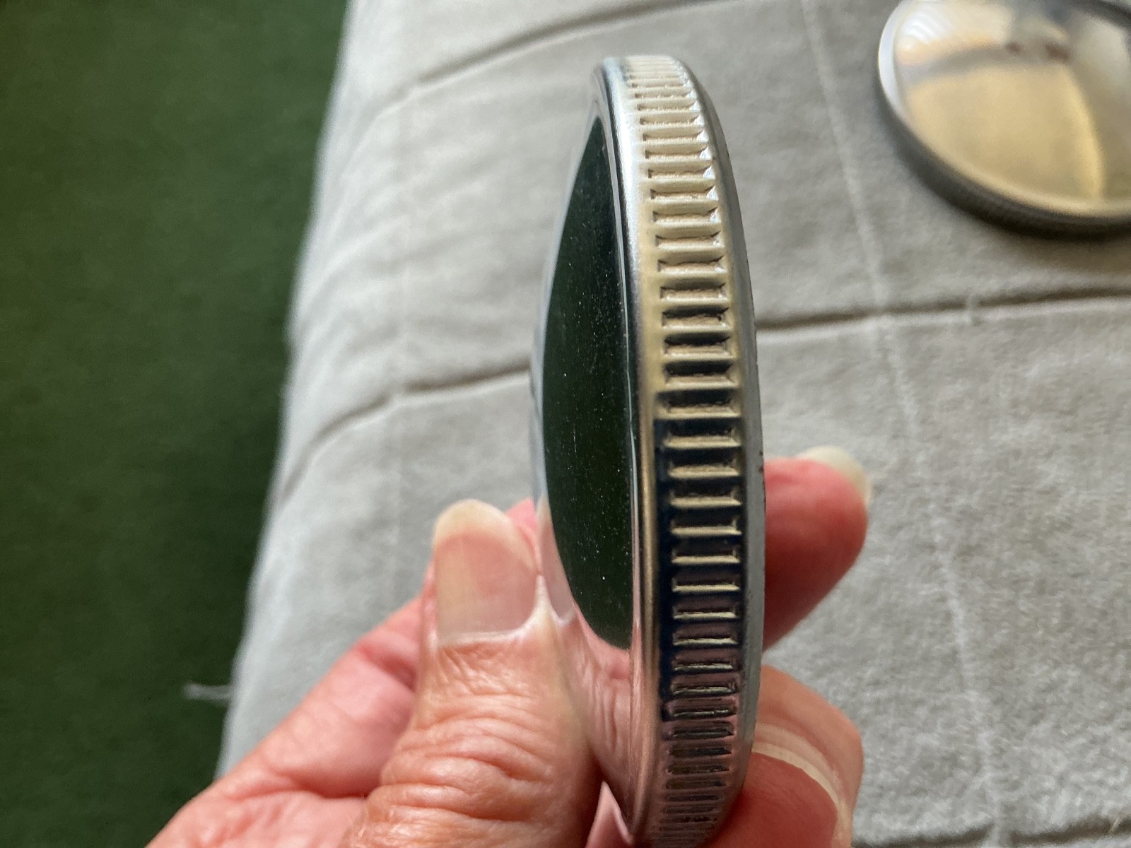 Chrome plated vintage gas cap