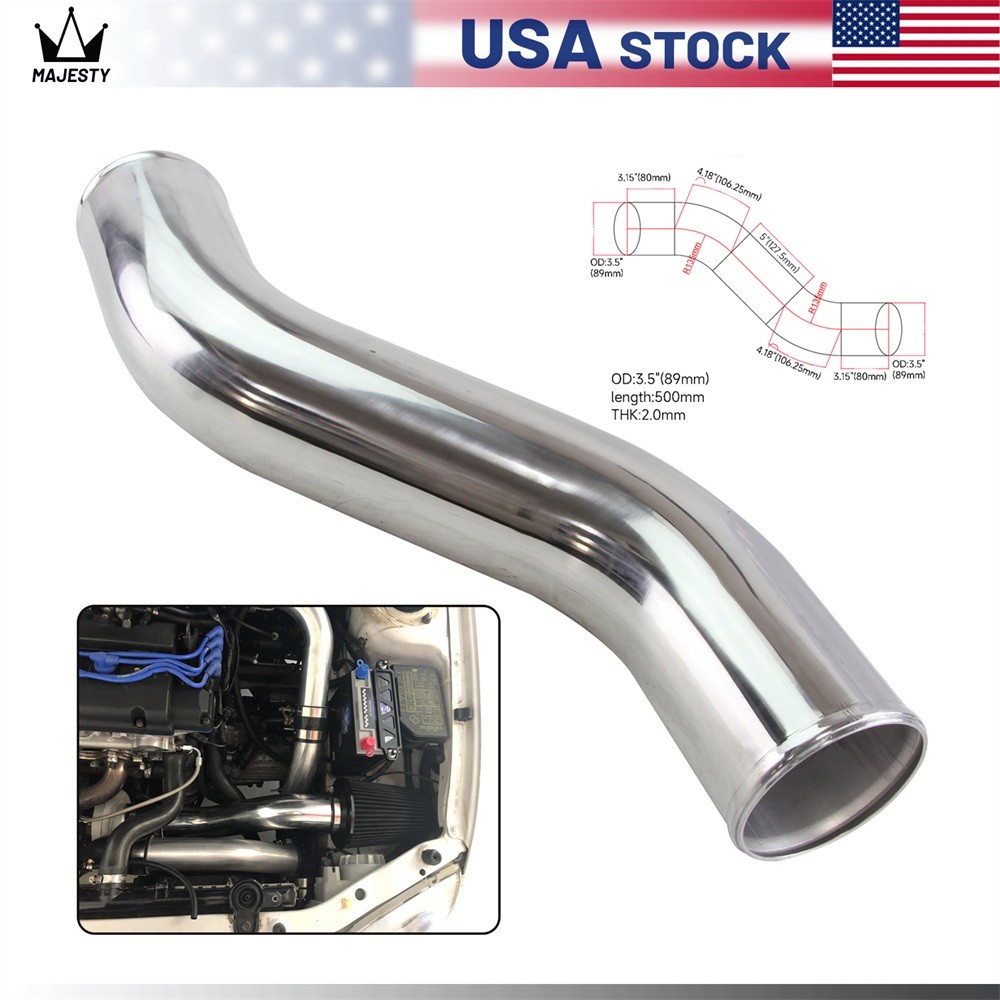 89mm 3.5″ inch Z Shape S Shape Aluminum Turbo Intercooler Pipe Piping Tubing