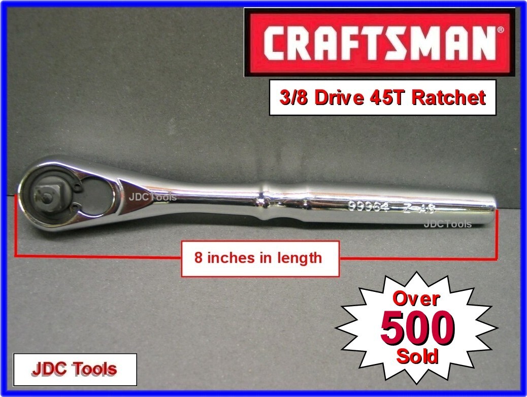 Craftsman 3/8″ Ratchet Socket Wrench Full Polish Quick Release 99964