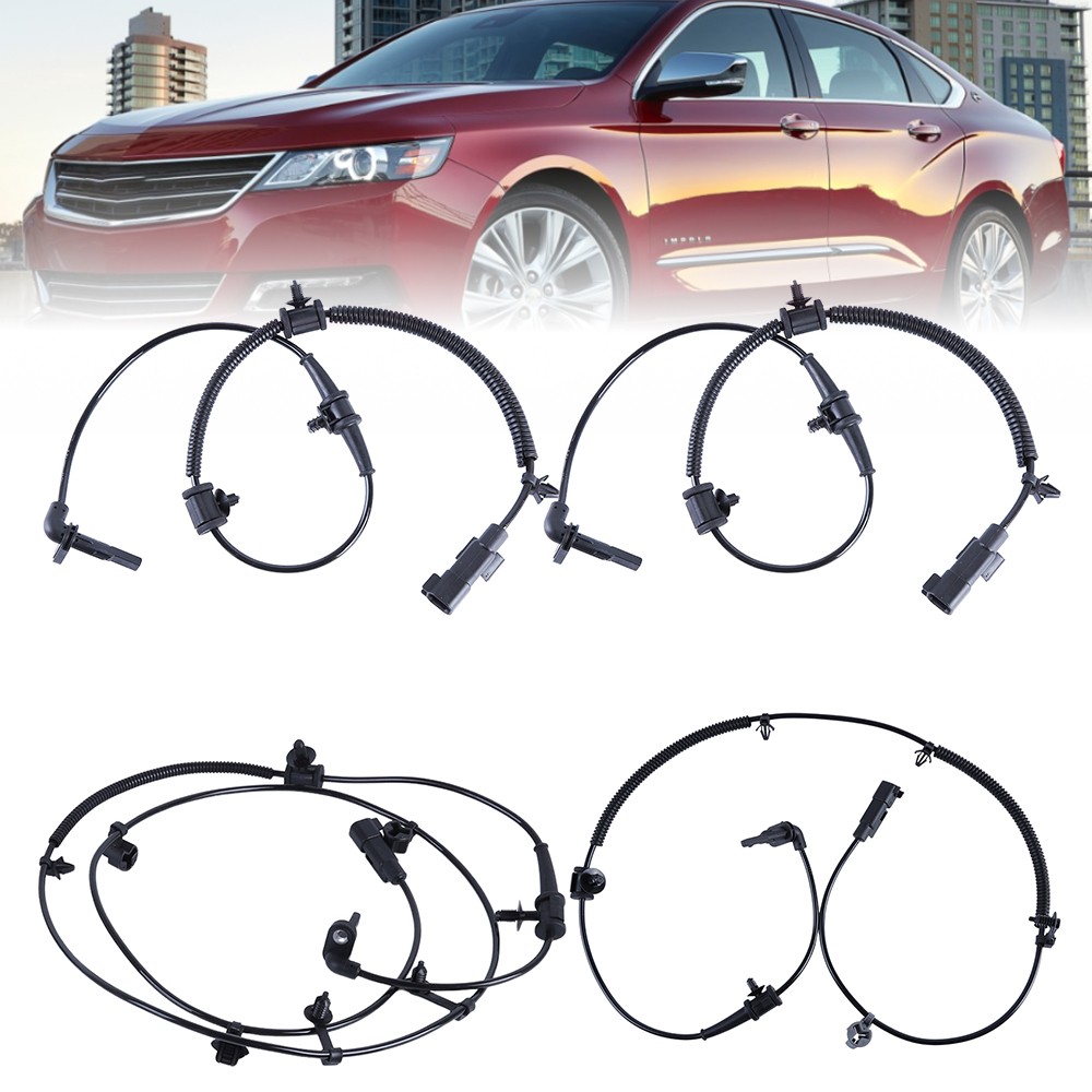4X ABS Wheel Speed Sensor Kit Front & Rear For Chevrolet Impala Malibu 2013-2018