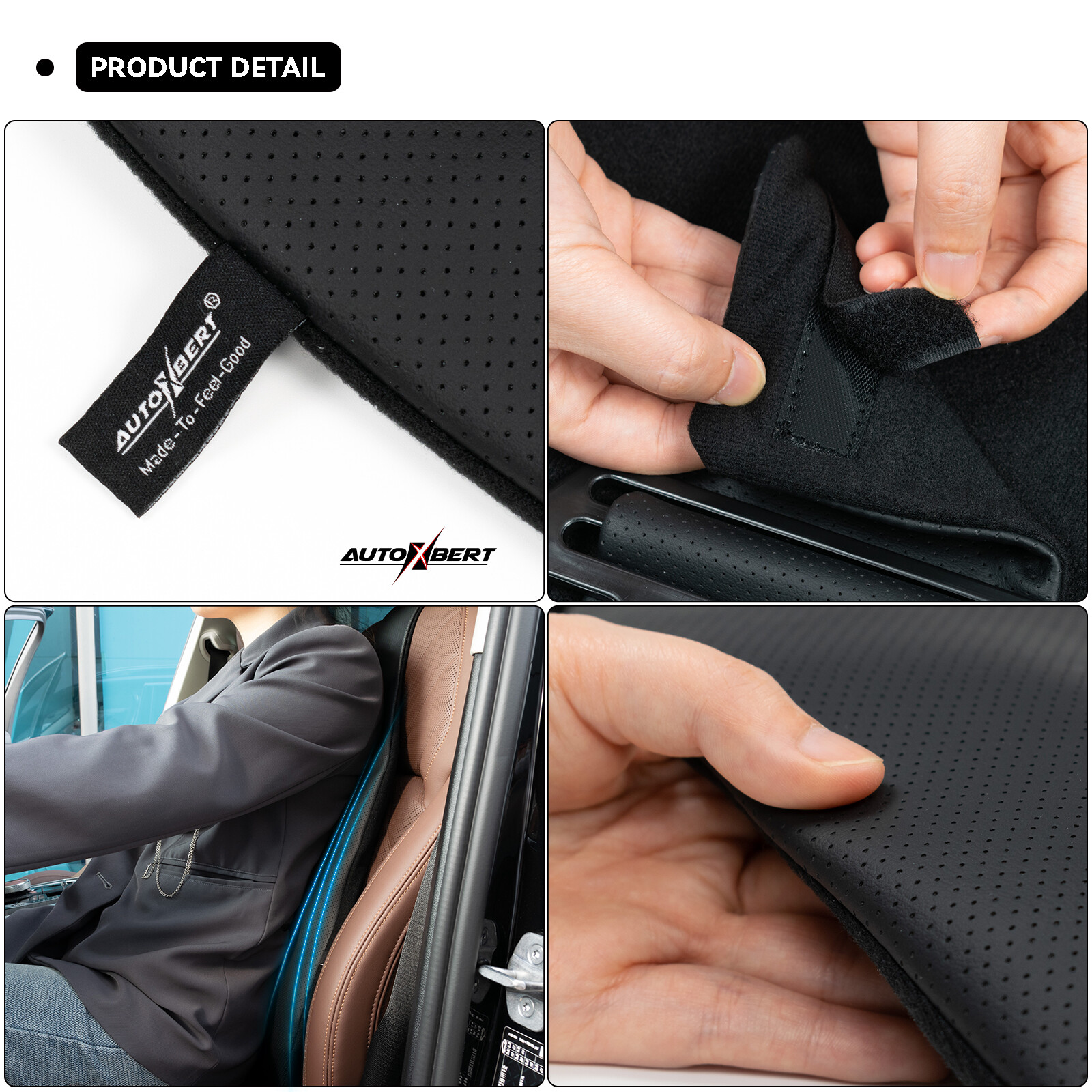 Lumbar Support Pillow Car Seat Back Support Ergonomic Cushion Pain Relief Auto