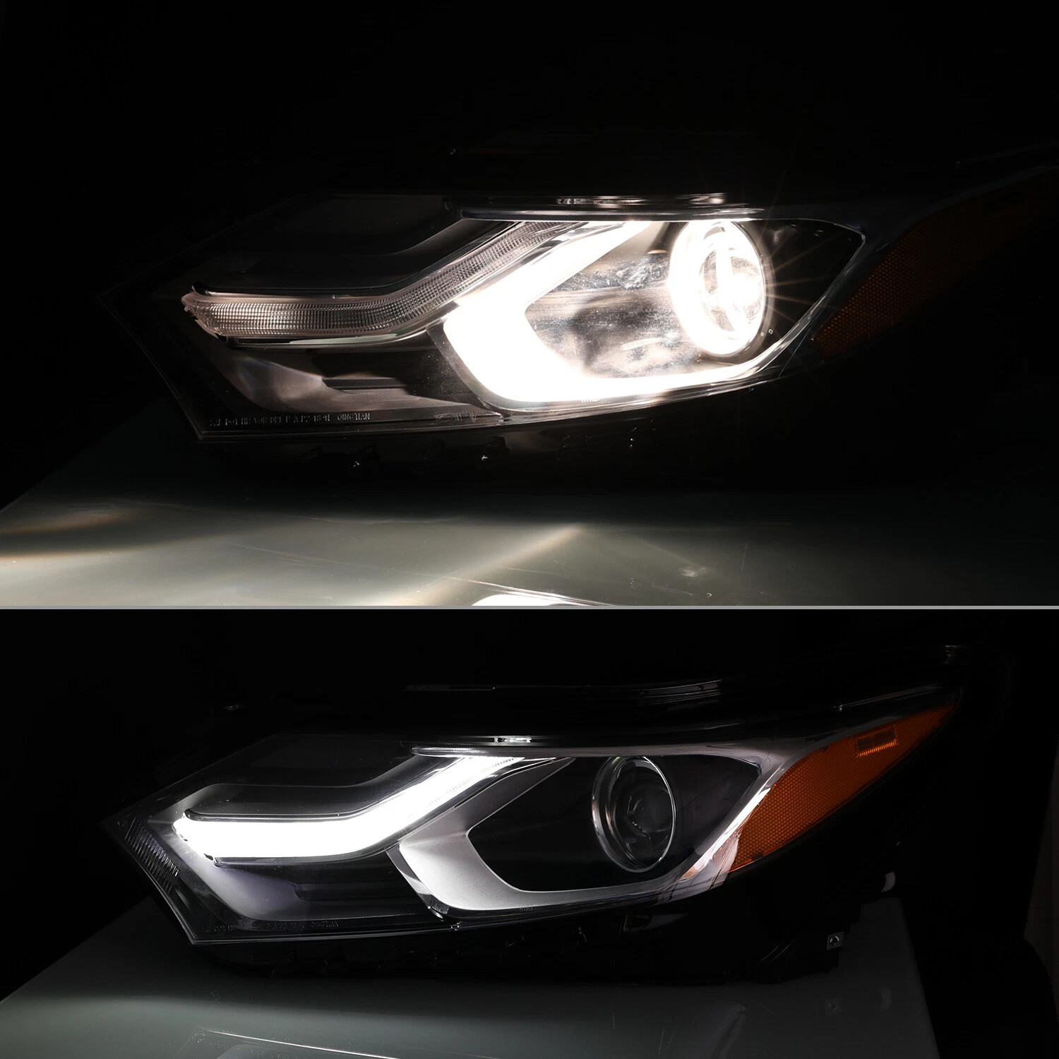 For 2018-2021 Chevy Equinox Halogen Headlight W/ Bulb W/ LED DRL Left+Right Pair
