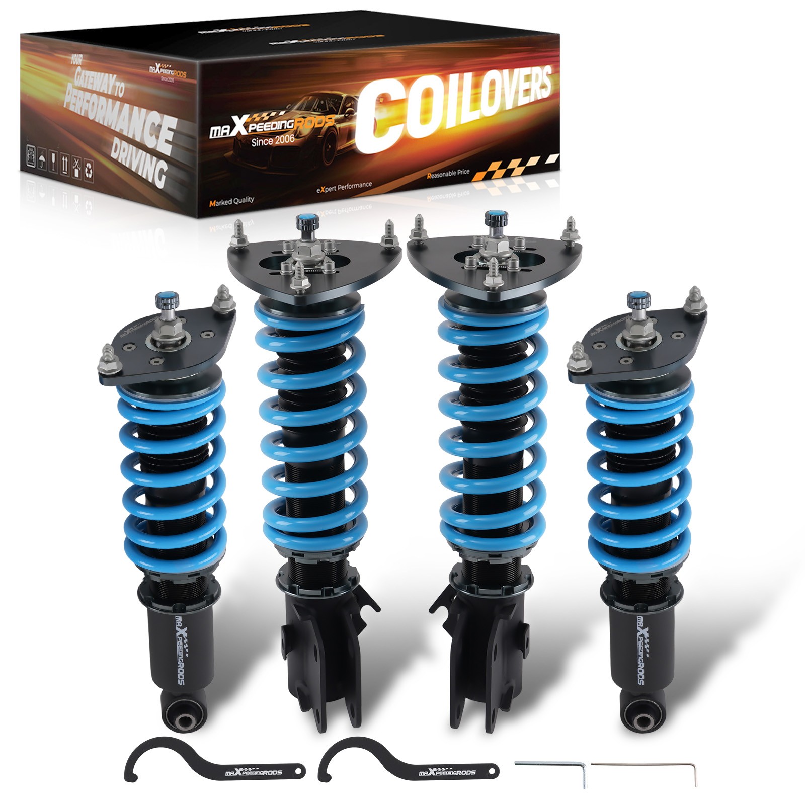 Maxpeedingrods COT6 Damper Coilovers Suspension Kit For Subaru Impreza WRX 08-14