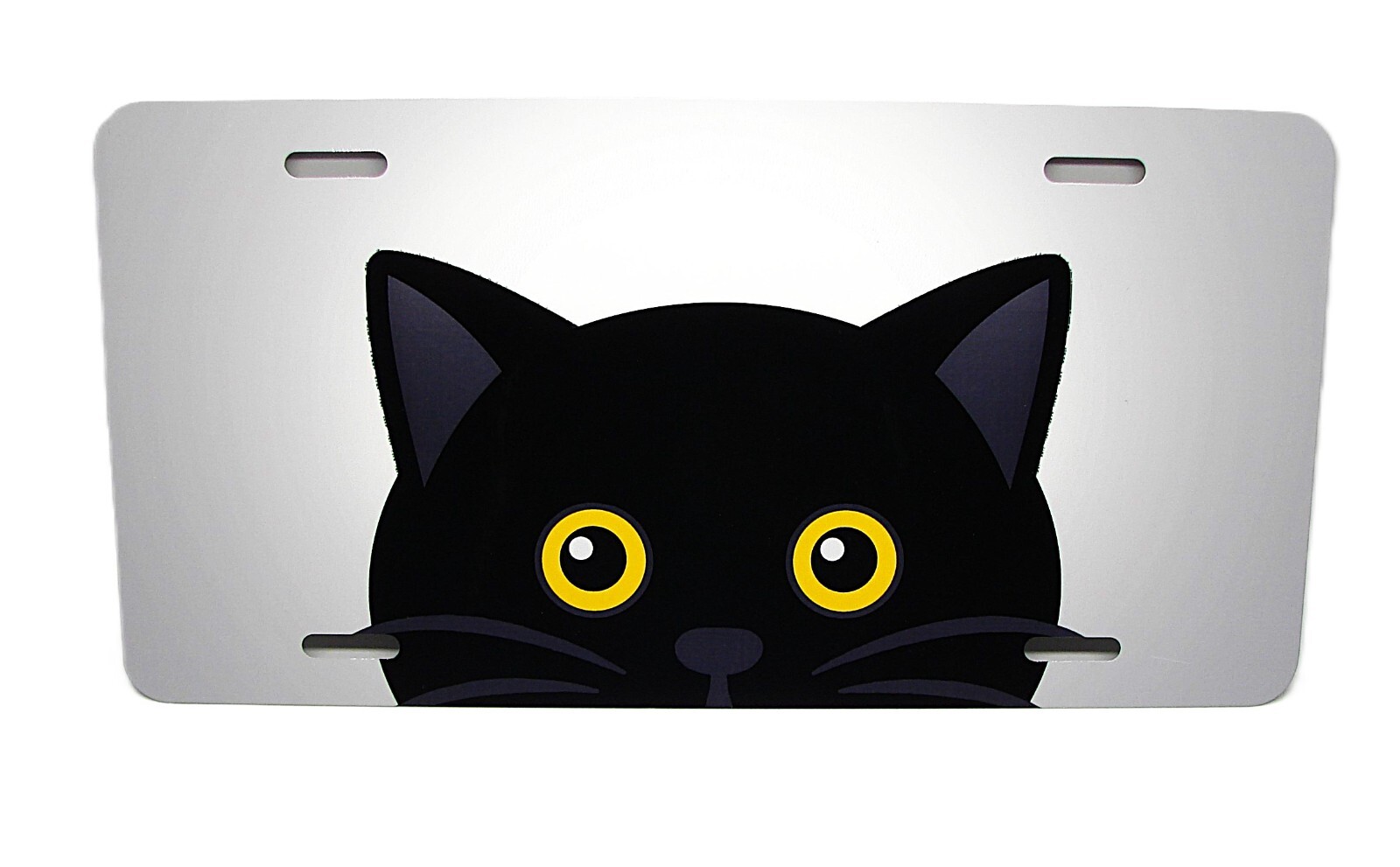 CAT EYES METAL CAR NOVELTY LICENSE PLATE CAT PAWS ANIMAL LOVE FRIEND AUTO TAG
