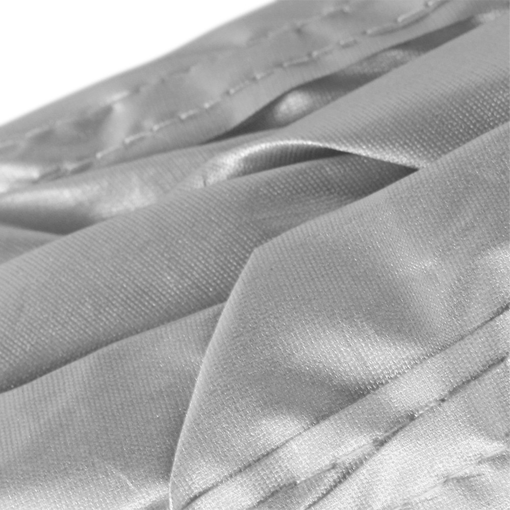 Universal Car Cover Size L Silver Breathable All Weather Protection Waterproof